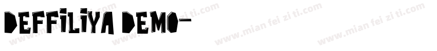 deffiliya demo字体转换